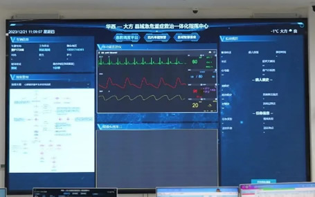 急診急救大平臺/ 智能急救系天榮醫療-華西-大方5G急診急救系統，讓資源前移 病人“上車(chē)即入院”